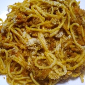 完熟トマトでᕷミートソーススパゲッティꕤ୭*